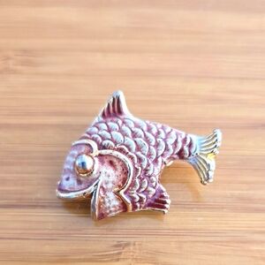 Vintage Koi brooch